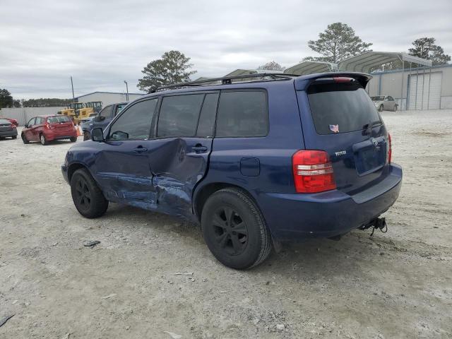 JTEGF21A810018470 - 2001 TOYOTA HIGHLANDER BLUE photo 2