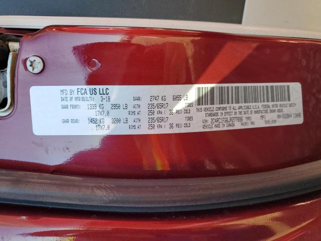 2C4RC1FG6JR277896 - 2018 CHRYSLER PACIFICA TOURING PLUS RED photo 14