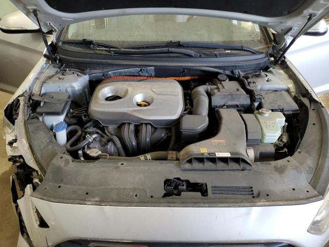 KMHE24L34KA088590 - 2019 HYUNDAI SONATA HYBRID SILVER photo 11