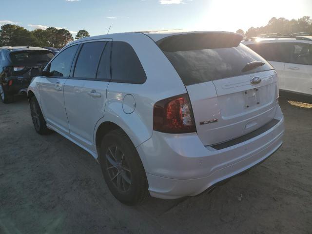 2FMDK3AK0EBA65333 - 2014 FORD EDGE SPORT WHITE photo 2