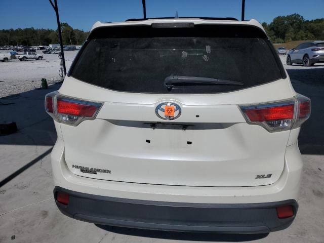 5TDKKRFH0ES030138 - 2014 TOYOTA HIGHLANDER XLE WHITE photo 6