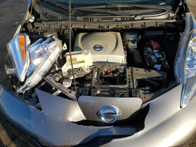 1N4AZ0CPXFC306431 - 2015 NISSAN LEAF S GRAY photo 11