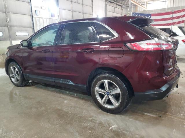 2FMPK4J94KBB69299 - 2019 FORD EDGE SEL BURGUNDY photo 2