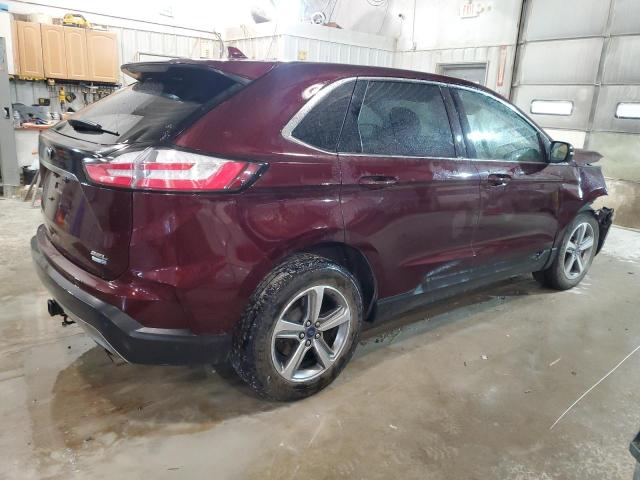 2FMPK4J94KBB69299 - 2019 FORD EDGE SEL BURGUNDY photo 3