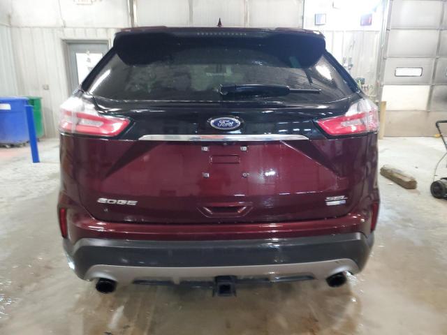 2FMPK4J94KBB69299 - 2019 FORD EDGE SEL BURGUNDY photo 6