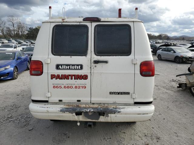 2B7JB21ZX2K147581 - 2002 DODGE RAM VAN B2500 WHITE photo 6