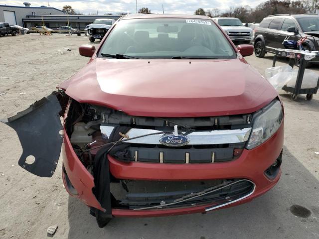 3FAHP0HA6AR169927 - 2010 FORD FUSION SE RED photo 5