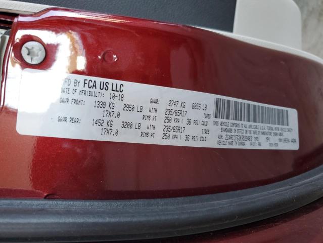 2C4RC1FG3KR559463 - 2019 CHRYSLER PACIFICA TOURING PLUS Qırmızı foto 13