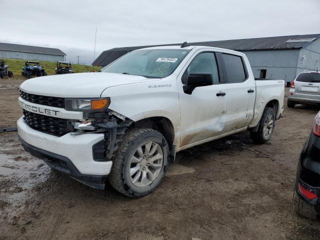 3GCUYBEF4KG104704 - 2019 CHEVROLET SILVERADO K1500 CUSTOM WHITE photo 1