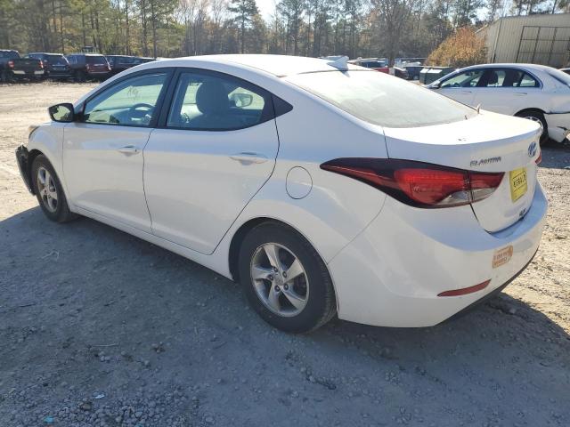 5NPDH4AE1FH637714 - 2015 HYUNDAI ELANTRA SE WHITE photo 2