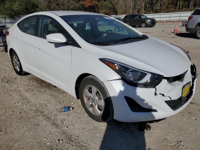 5NPDH4AE1FH637714 - 2015 HYUNDAI ELANTRA SE WHITE photo 4