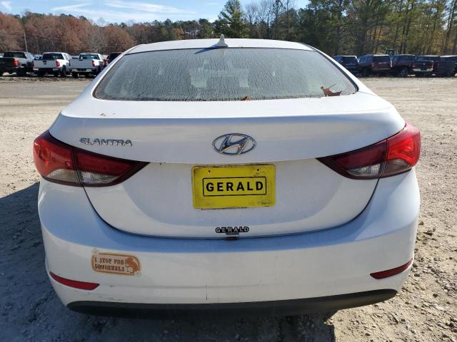 5NPDH4AE1FH637714 - 2015 HYUNDAI ELANTRA SE WHITE photo 6