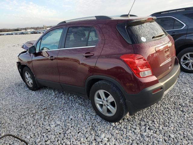 3GNCJLSB5GL277788 - 2016 CHEVROLET TRAX 1LT BURGUNDY photo 2