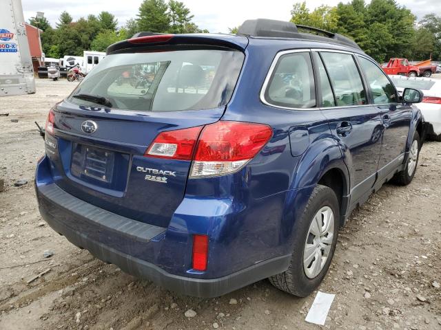 4S4BRBAC5B3392439 - 2011 SUBARU OUTBACK 2.5I BLUE photo 4