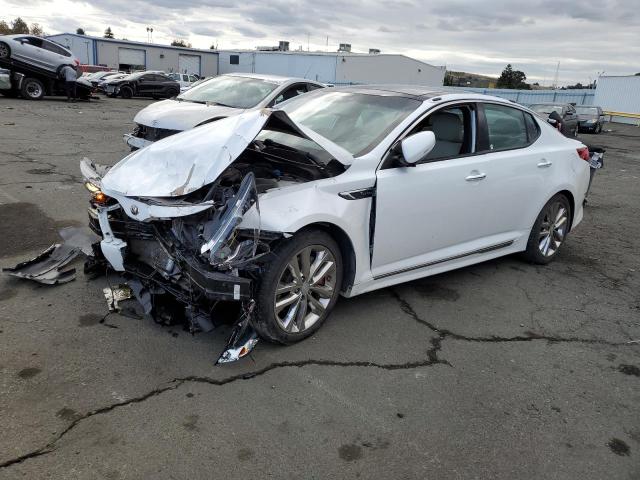 5XXGR4A62EG276605 - 2014 KIA OPTIMA SX WHITE photo 1