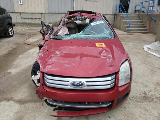 3FAHP07198R269774 - 2008 FORD FUSION SE RED photo 5