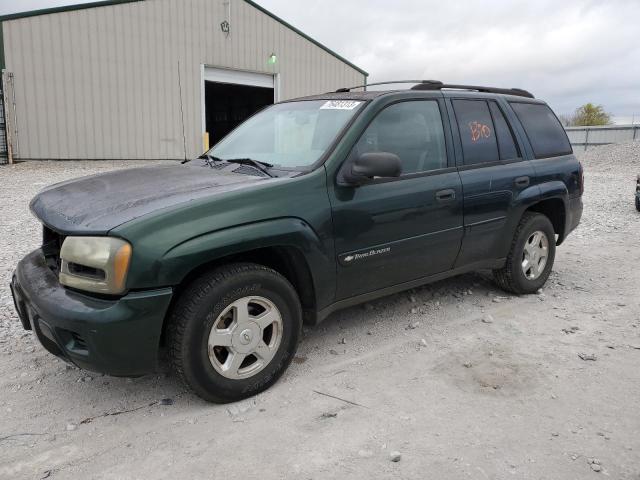 1GNDT13S222295869 - 2002 CHEVROLET TRAILBLAZE GREEN photo 1