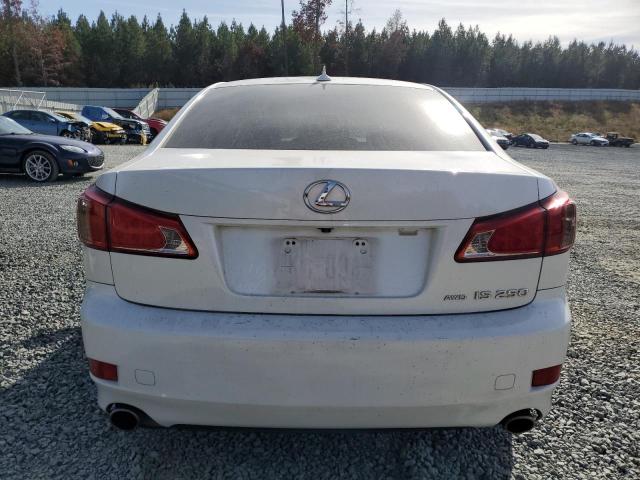 JTHCF5C28D5062176 - 2013 LEXUS IS 250 WHITE photo 6