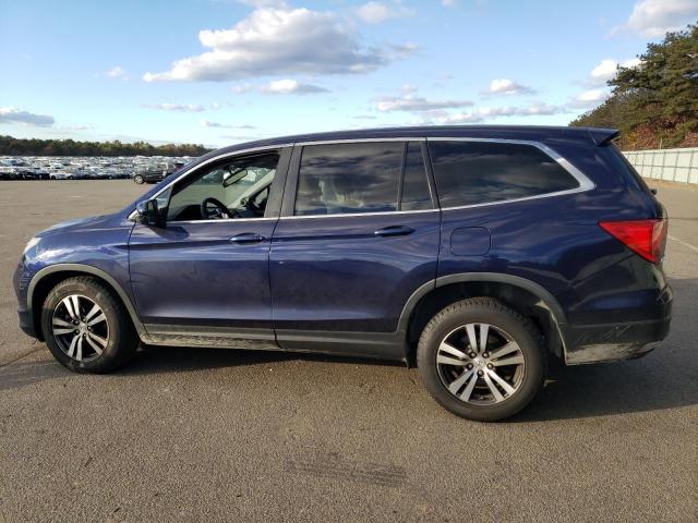 5FNYF6H50JB015704 - 2018 HONDA PILOT EXL BLUE photo 2