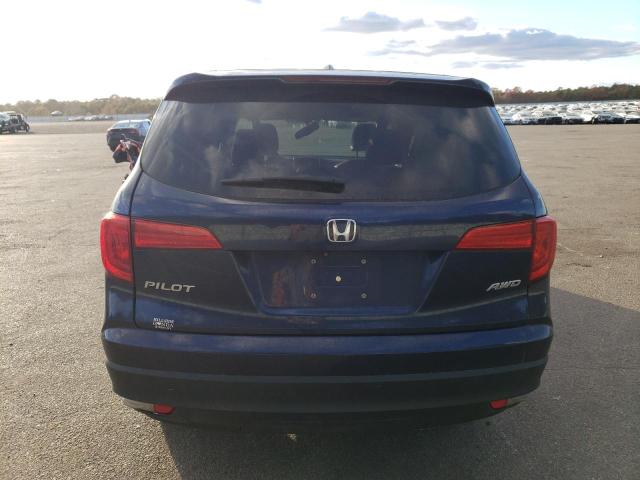 5FNYF6H50JB015704 - 2018 HONDA PILOT EXL BLUE photo 6