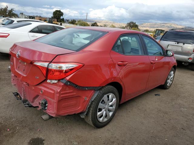 5YFBURHEXEP095181 - 2014 TOYOTA COROLLA L RED photo 3