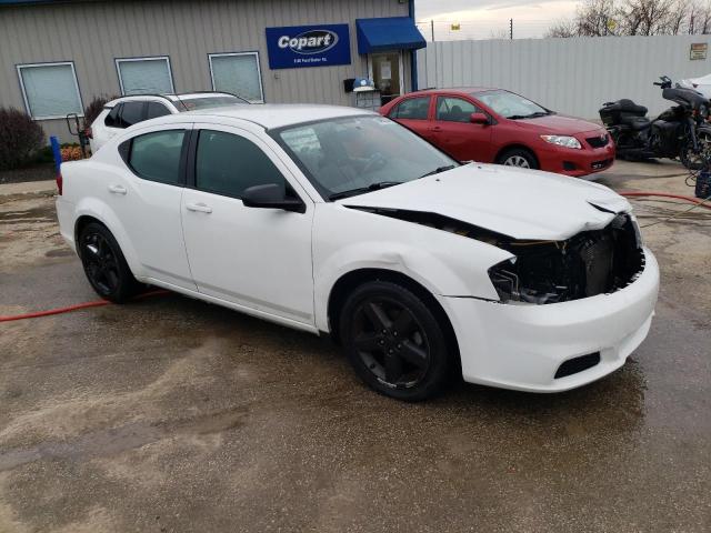 1C3CDZAB6DN526247 - 2013 DODGE AVENGER SE WHITE photo 4