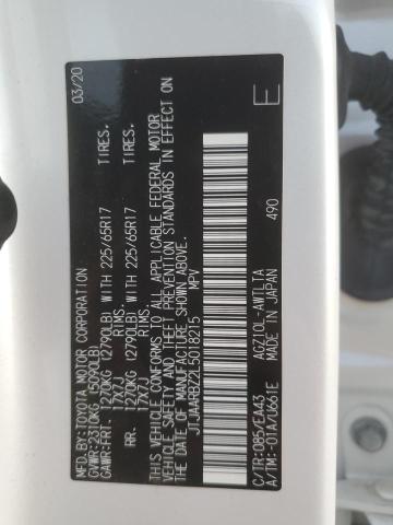 JTJAARBZ2L5018215 - 2020 LEXUS NX 300 BASE თეთრი ფოტო 13