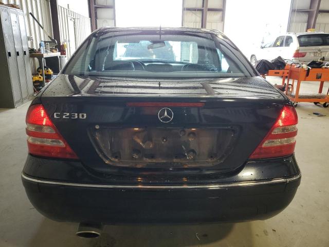 WDBRF52H86A869016 - 2006 MERCEDES-BENZ C 230 BLUE photo 6