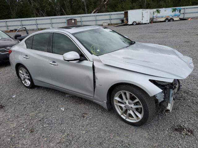 JN1BV7AP4EM674735 - 2014 INFINITI Q50 BASE SILVER photo 4