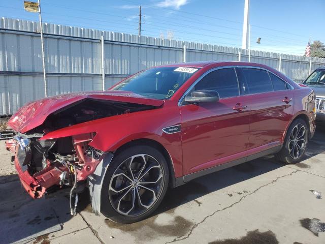 1FAHP2KT4DG180975 - 2013 FORD TAURUS SHO RED photo 1