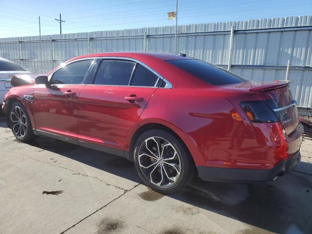 1FAHP2KT4DG180975 - 2013 FORD TAURUS SHO RED photo 2