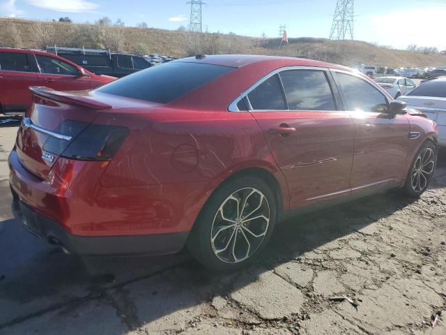 1FAHP2KT4DG180975 - 2013 FORD TAURUS SHO RED photo 3