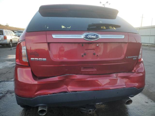 2FMDK4KC6BBA66365 - 2011 FORD EDGE LIMITED RED photo 6