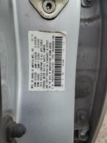 1HGCR2F39EA151292 - 2014 HONDA ACCORD LX SILVER photo 12