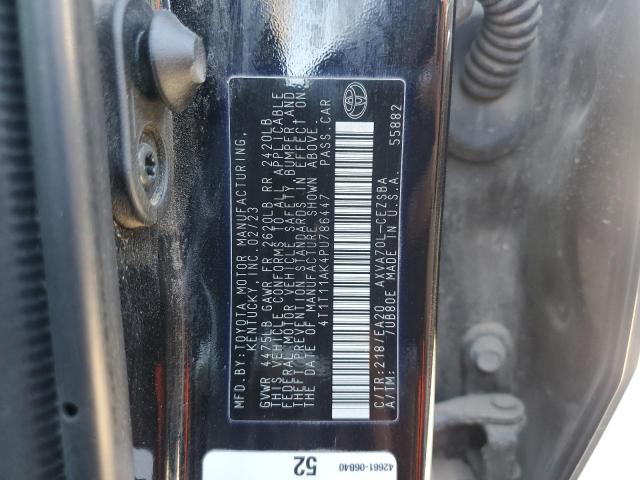 4T1T11AK4PU786447 - 2023 TOYOTA CAMRY SE NIGHT SHADE BLACK photo 13