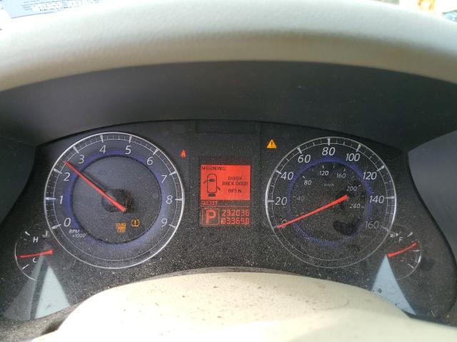 JNKAJ09E68M304047 - 2008 INFINITI EX35 BASE შავი ფოტო 9