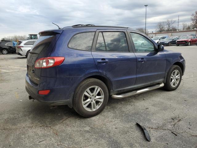 5NMSH4AG7AH374790 - 2010 HYUNDAI SANTA FE SE BLUE photo 3