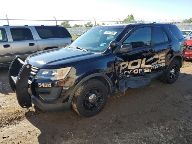 1FM5K8AR9KGB55454 - 2019 FORD EXPLORER POLICE INTERCEPTOR BLACK photo 1