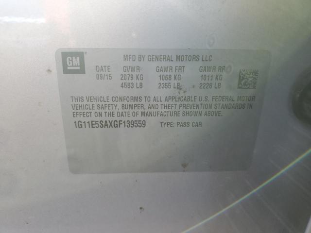 1G11E5SAXGF139559 - 2016 CHEVROLET MALIBU LIM LTZ SILVER photo 12