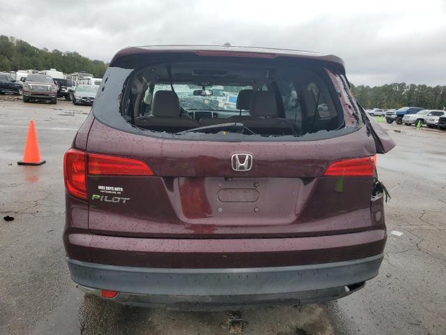 5FNYF5H87GB008990 - 2016 HONDA PILOT EXL MAROON photo 6