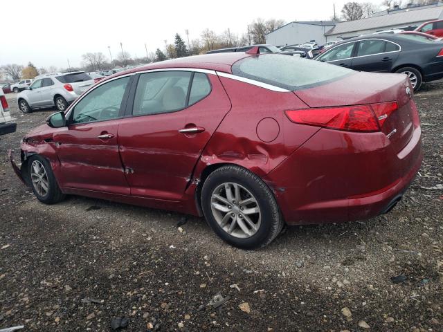 5XXGM4A72DG244680 - 2013 KIA OPTIMA LX RED photo 2