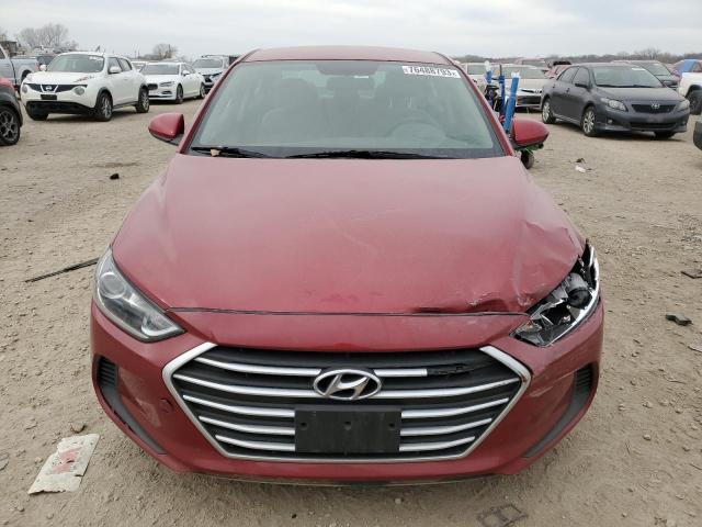 KMHD84LFXHU425369 - 2017 HYUNDAI ELANTRA SE RED photo 5