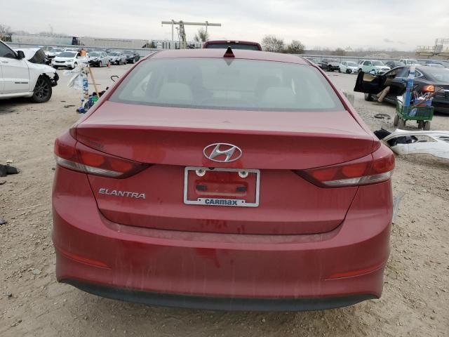 KMHD84LFXHU425369 - 2017 HYUNDAI ELANTRA SE RED photo 6