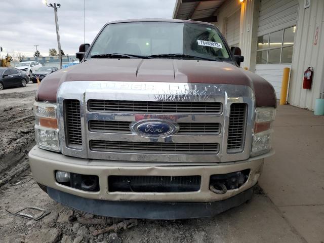 1FTSW21R18EC42679 - 2008 FORD F250 SUPER DUTY MAROON photo 5