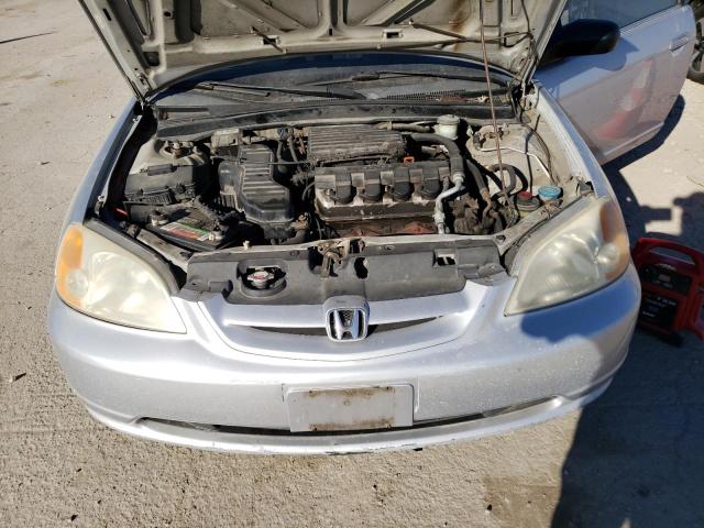 1HGEM225X2L000315 - 2002 HONDA CIVIC LX SILVER photo 11