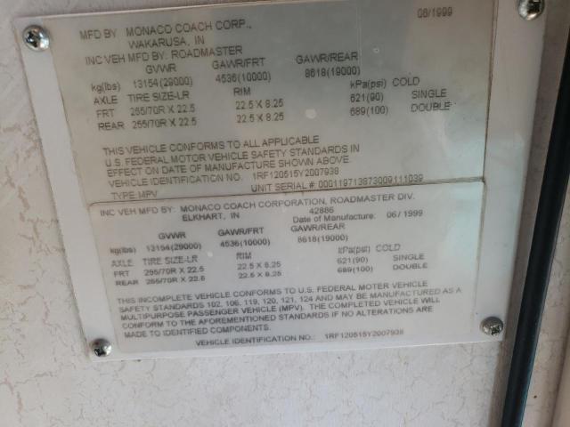 1RF120515Y2007938 - 2000 MONA MOTORHOME Zweifarbig Foto 10
