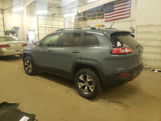 1C4PJMBS7FW580905 - 2015 JEEP CHEROKEE TRAILHAWK BLUE photo 2