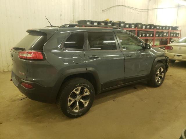 1C4PJMBS7FW580905 - 2015 JEEP CHEROKEE TRAILHAWK BLUE photo 3