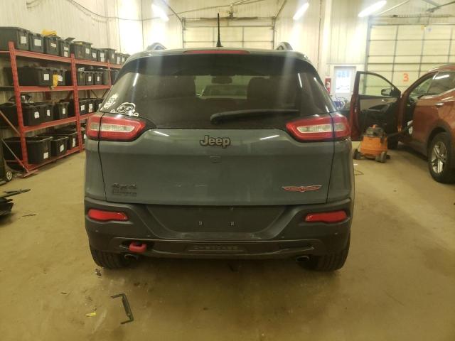 1C4PJMBS7FW580905 - 2015 JEEP CHEROKEE TRAILHAWK BLUE photo 6