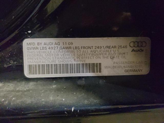 WAUBFAFL9AN033241 - 2010 AUDI A4 PREMIUM BLUE photo 12